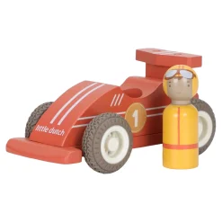 Little Dutch                    Voitures de course en bois FSC     Multicolore