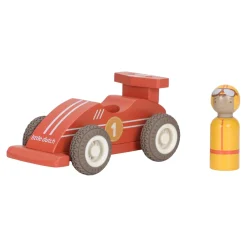 Little Dutch                    Voitures de course en bois FSC     Multicolore