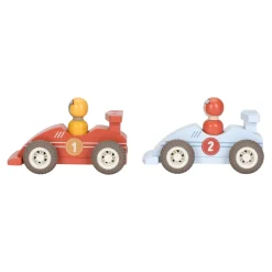 Little Dutch                    Voitures de course en bois FSC     Multicolore