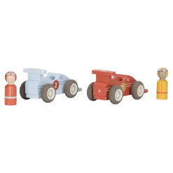 Little Dutch                    Voitures de course en bois FSC     Multicolore