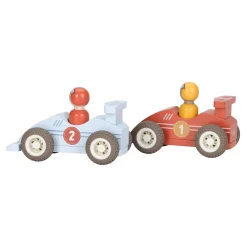 Little Dutch                    Voitures de course en bois FSC     Multicolore