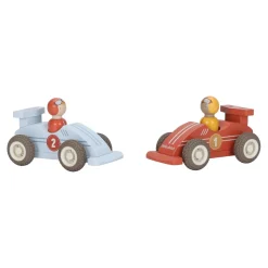 Little Dutch                    Voitures de course en bois FSC     Multicolore