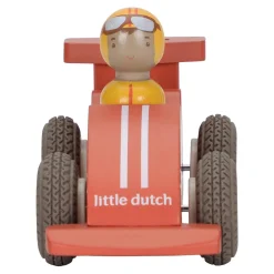 Little Dutch                    Voitures de course en bois FSC     Multicolore