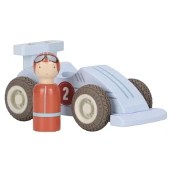 Little Dutch                    Voitures de course en bois FSC     Multicolore