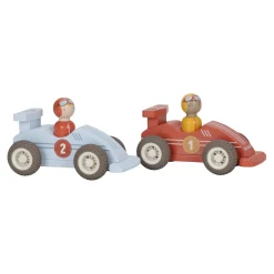 Little Dutch                    Voitures de course en bois FSC     Multicolore