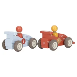 Little Dutch                    Voitures de course en bois FSC     Multicolore