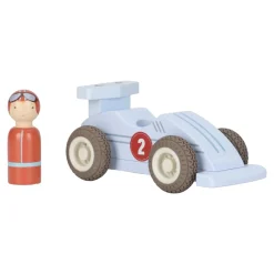 Little Dutch                    Voitures de course en bois FSC     Multicolore