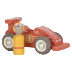 Little Dutch                    Voitures de course en bois FSC     Multicolore
