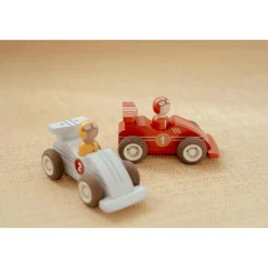 Little Dutch                    Voitures de course en bois FSC     Multicolore