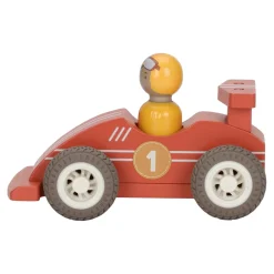 Little Dutch                    Voitures de course en bois FSC     Multicolore