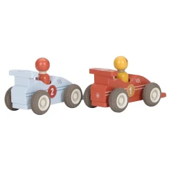 Little Dutch                    Voitures de course en bois FSC     Multicolore