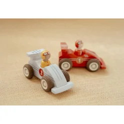 Little Dutch                    Voitures de course en bois FSC     Multicolore