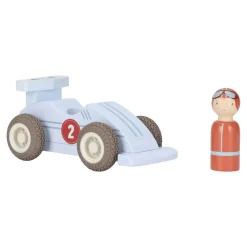 Little Dutch                    Voitures de course en bois FSC     Multicolore