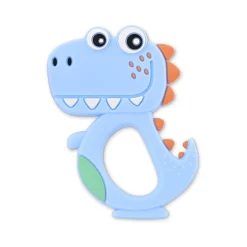 Lorelli                    Anneau de dentition en silicone    Dino Lucky Bleu