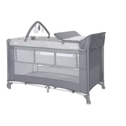 Lorelli Lit parapluie torino 2 niveaux avec accessoires Gris