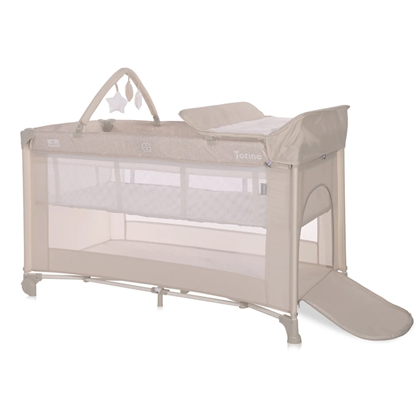 Lorelli Lit parapluie torino 2 niveaux avec accessoires Beige