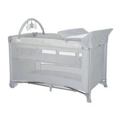 Lorelli                     Lit Parapluie Torino 2Hauteurs + Accessoires    Gris