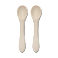 Lorelli                    Lot de 2 Cuillères Silicones    Beige