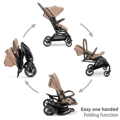 Lorelli Poussette Compacte Makaya Rotative 360° Gris