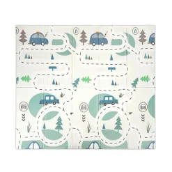 Lorelli Tapis de Jeu Thermique Reversible Pliable Blanc 18 x 200 cm
