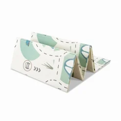 Lorelli Tapis de Jeu Thermique Reversible Pliable Blanc 18 x 200 cm