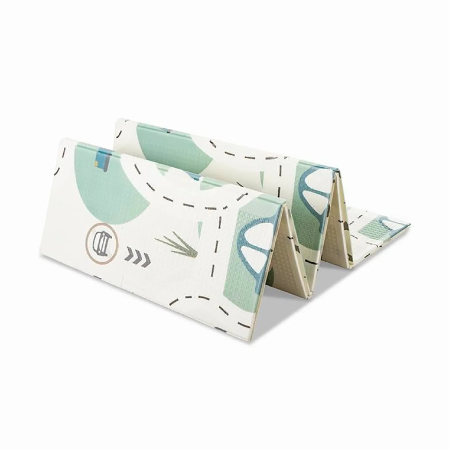Lorelli Tapis de Jeu Thermique Reversible Pliable Blanc 18 x 200 cm