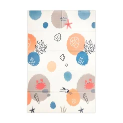 Lorelli Tapis de Jeu Thermique Reversible Pliable Ocean & Stars 120 - 180 cm