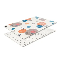 Lorelli Tapis de Jeu Thermique Reversible Pliable Ocean & Stars 120 - 180 cm