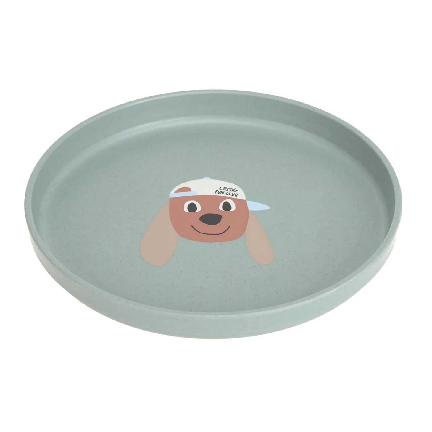 Lässig Assiette PP/Cellulose Tiny Team Chien Vert