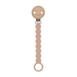 Lässig Attache sucette Bois/Silicone Tiny Smile Érable