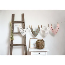 Lässig 2 bandanas avec col bénitier Little Forest Lapin 0-24 mois