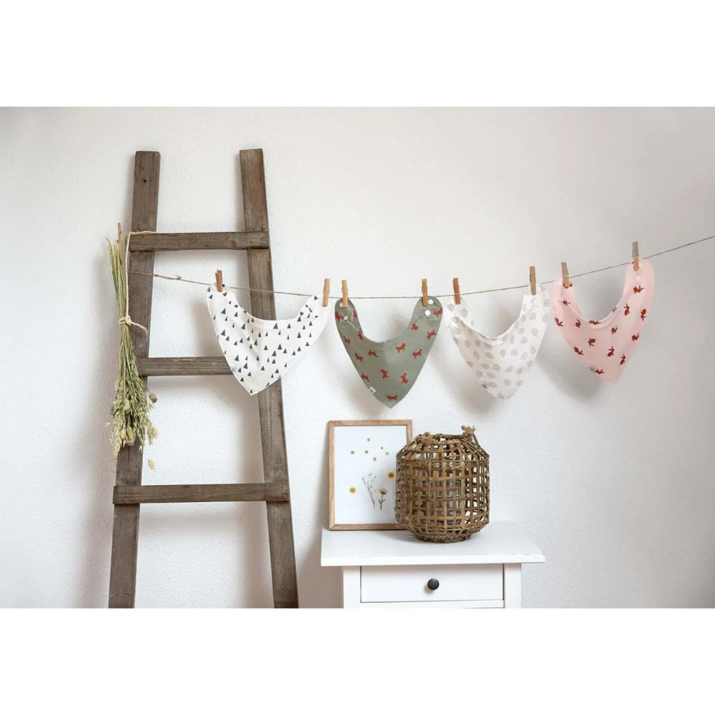 Lässig 2 bandanas avec col bénitier Little Forest Lapin 0-24 mois