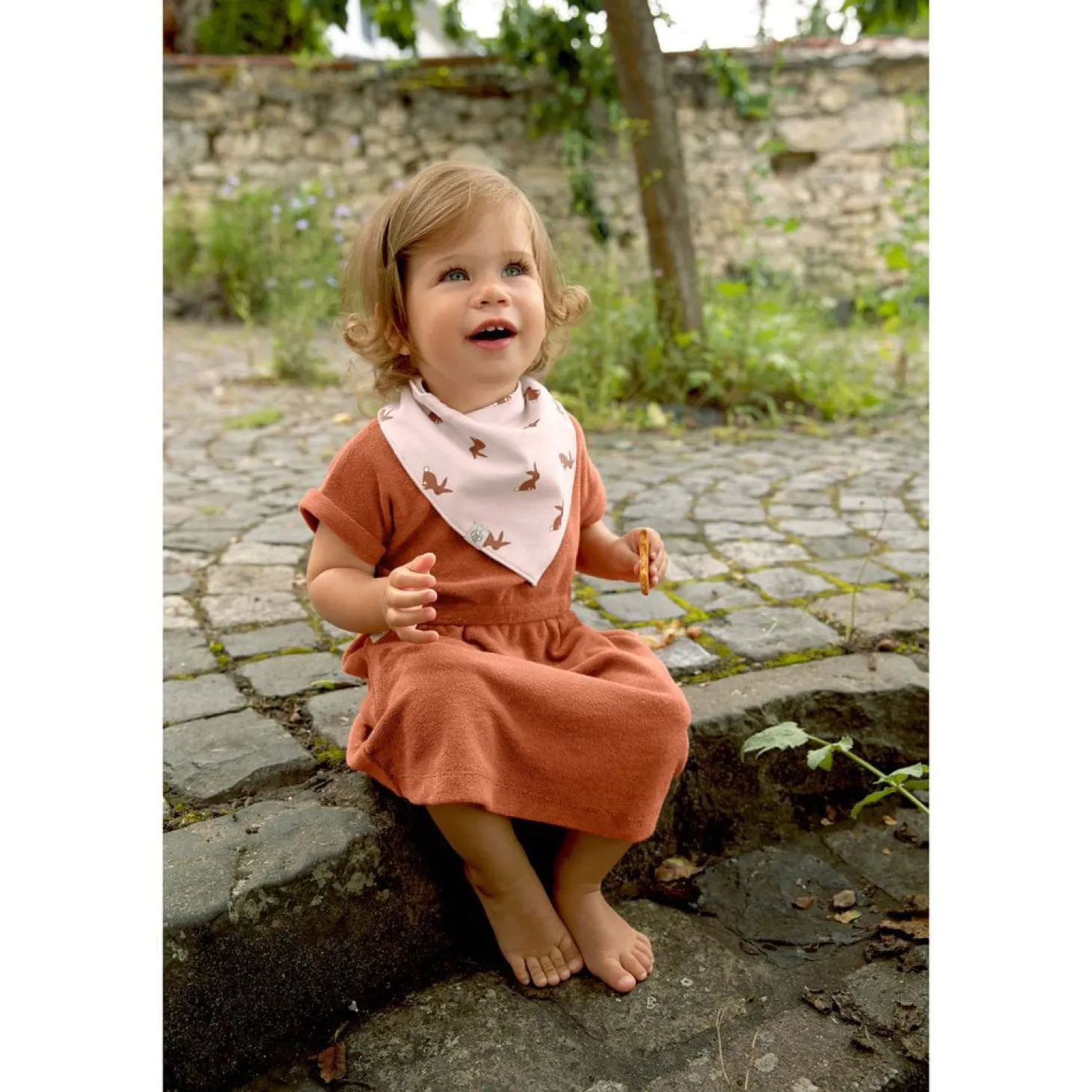 Lässig 2 bandanas avec col bénitier Little Forest Lapin 0-24 mois