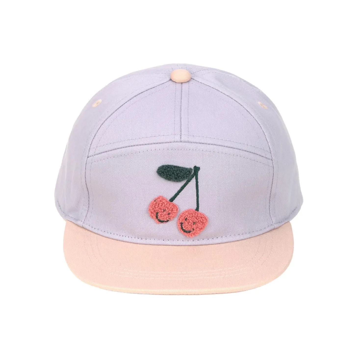 Lässig Casquette Kids visière plate Cerise Lilas/Pêche 48