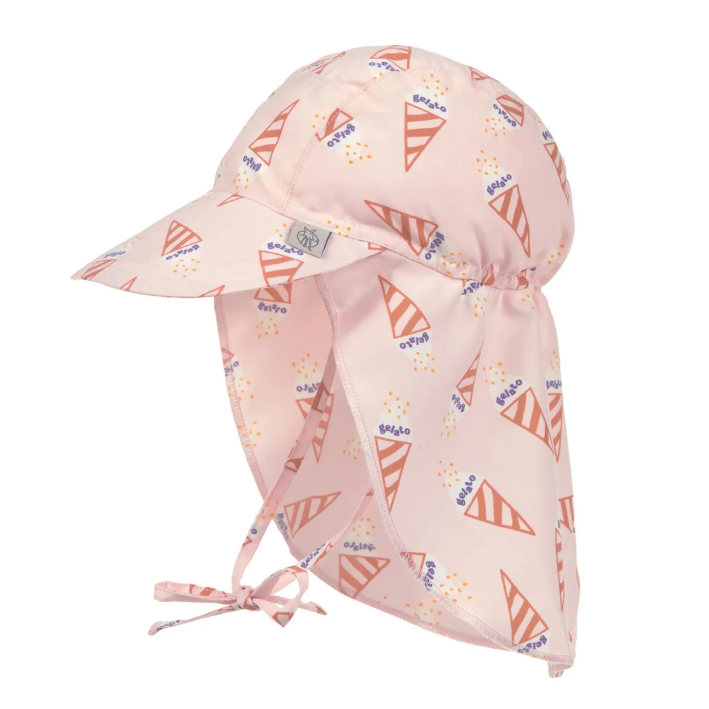Lässig Casquette protège nuque anti-UV Ice Cream Rose 7 - 12 mois