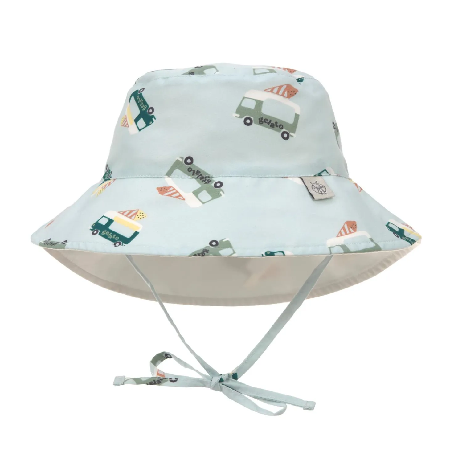 Lässig Chapeau anti-UV Camion de glace illusion Bleu