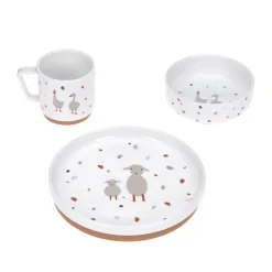 Lässig Coffret repas en porcelaine Tiny Farmer Blanc