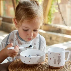 Lässig                    Coffret repas en porcelaine Tiny Farmer    Blanc