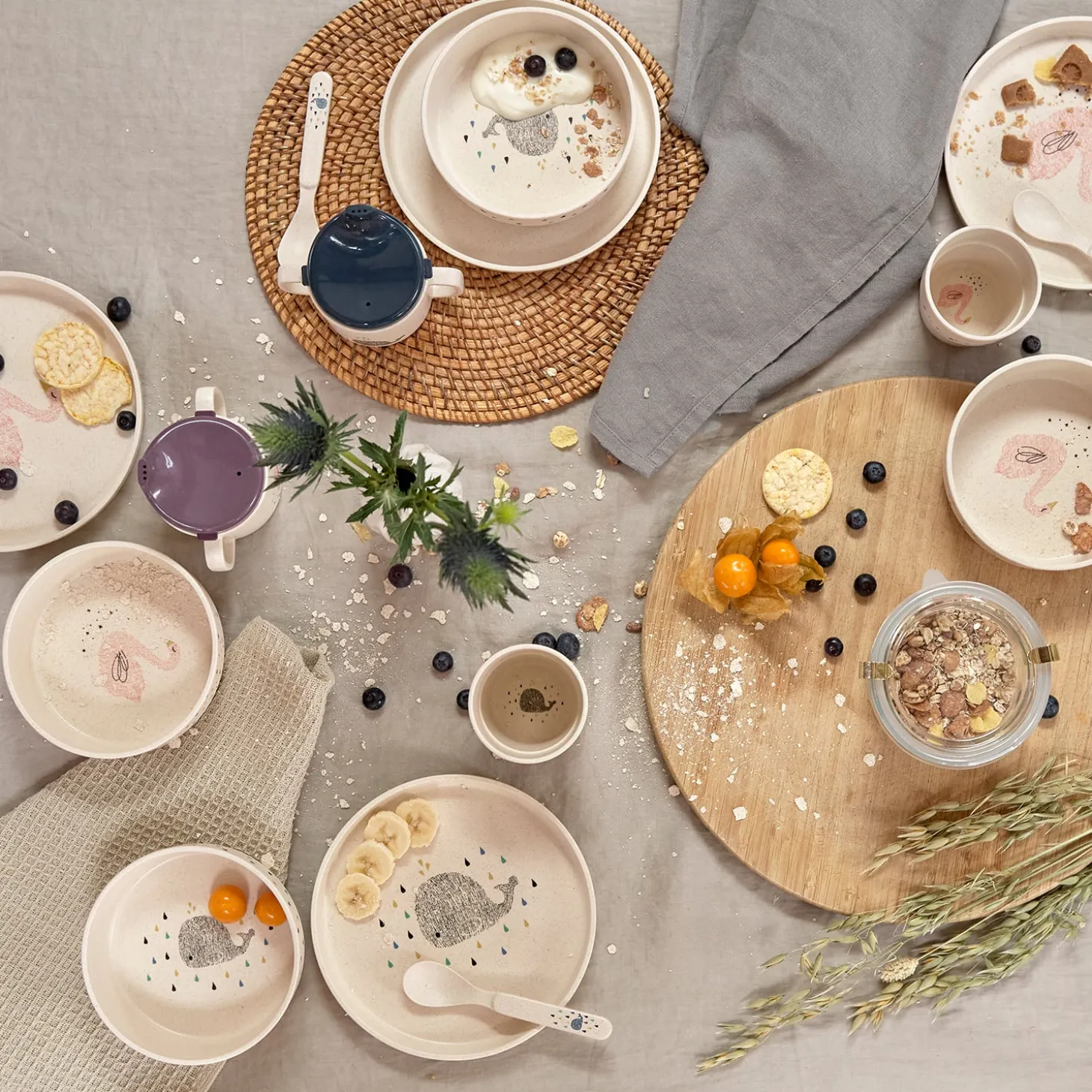 Lässig Coffret repas Little Water Cygne Beige