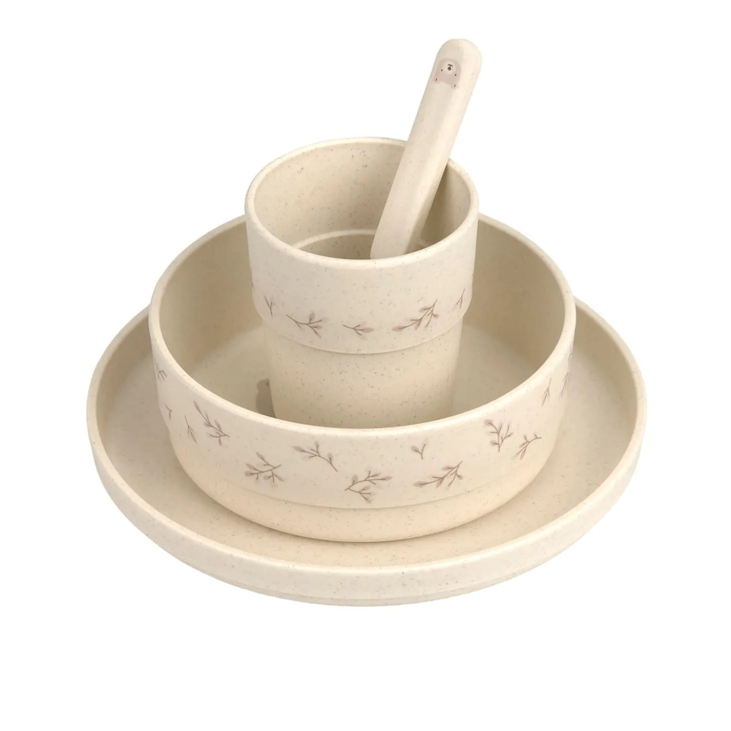 Lässig Coffret repas PP/Cellulose Miracle of Nature Beige