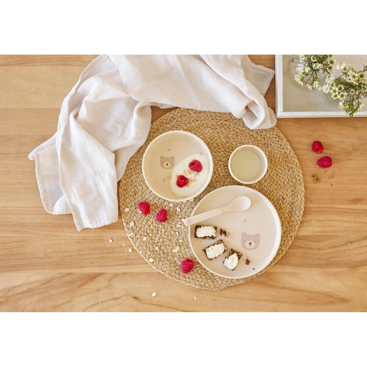 Lässig Coffret repas PP/Cellulose Miracle of Nature Beige