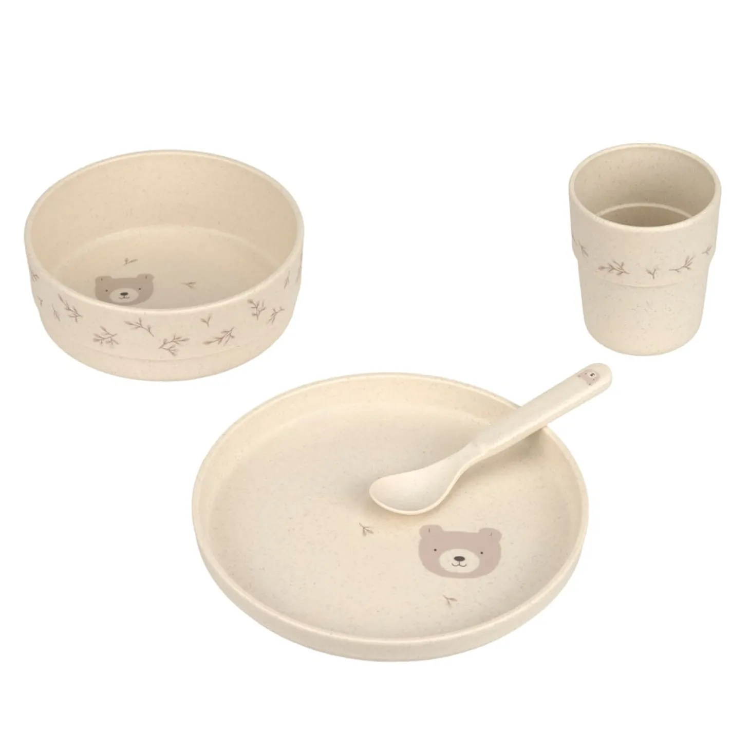 Lässig Coffret repas PP/Cellulose Miracle of Nature Beige