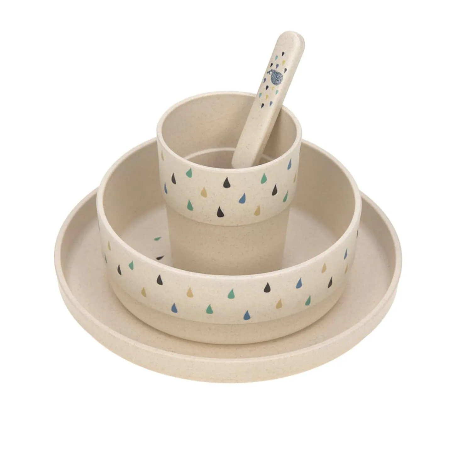 Lässig Coffret repas PP/Cellulose Little Water Baleine