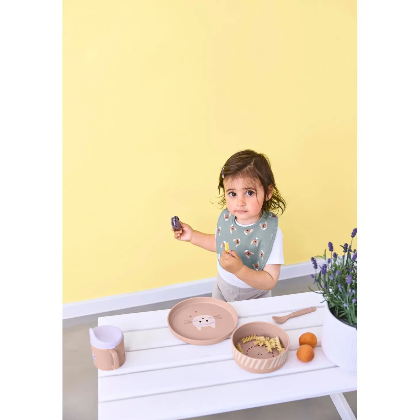 Lässig Coffret repas PP/Cellulose Tiny Team Chat Rose