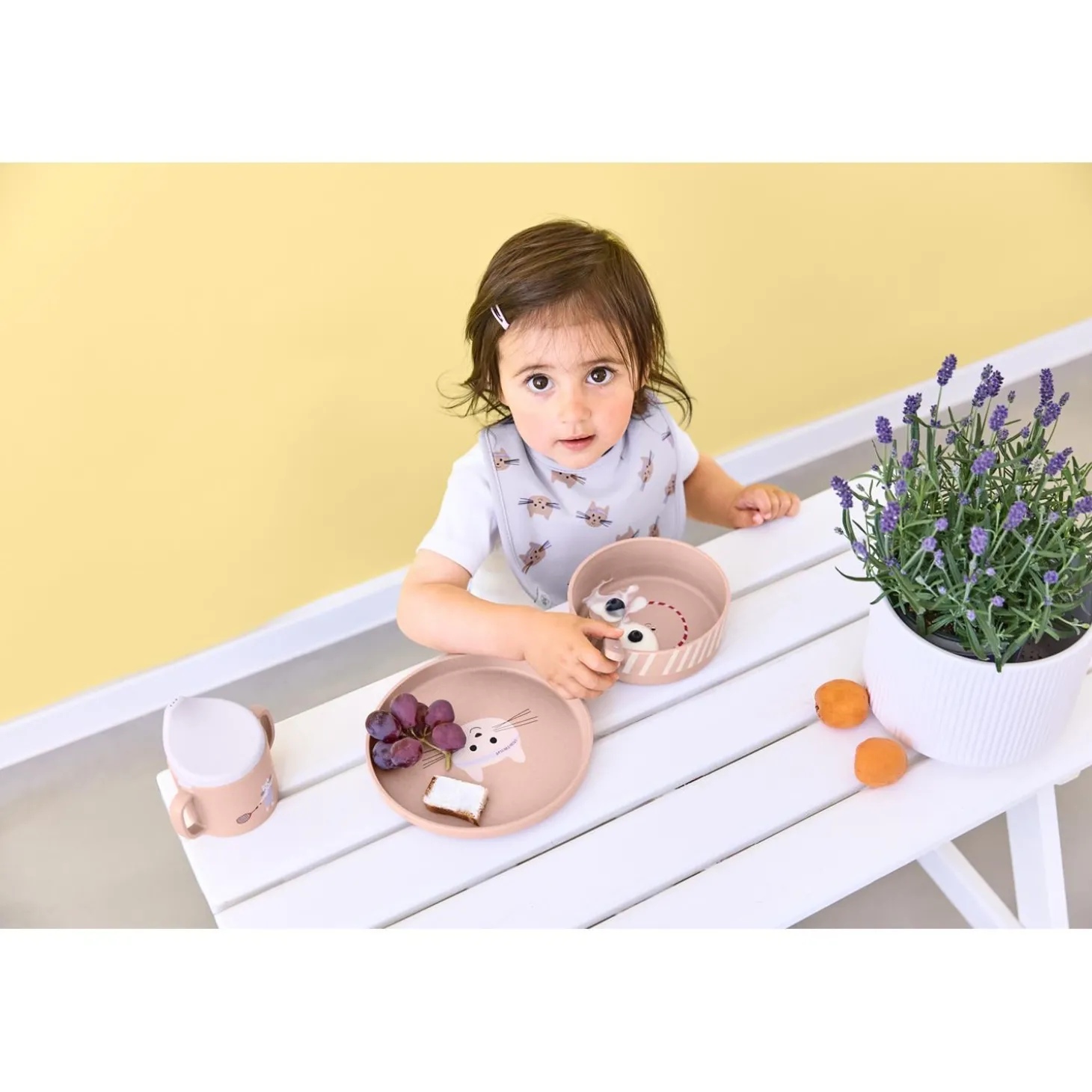 Lässig Coffret repas PP/Cellulose Tiny Team Chat Rose