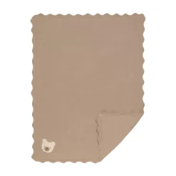 Lässig                    Couverture coton bio GOTS Miracle of Nature Ours    Beige