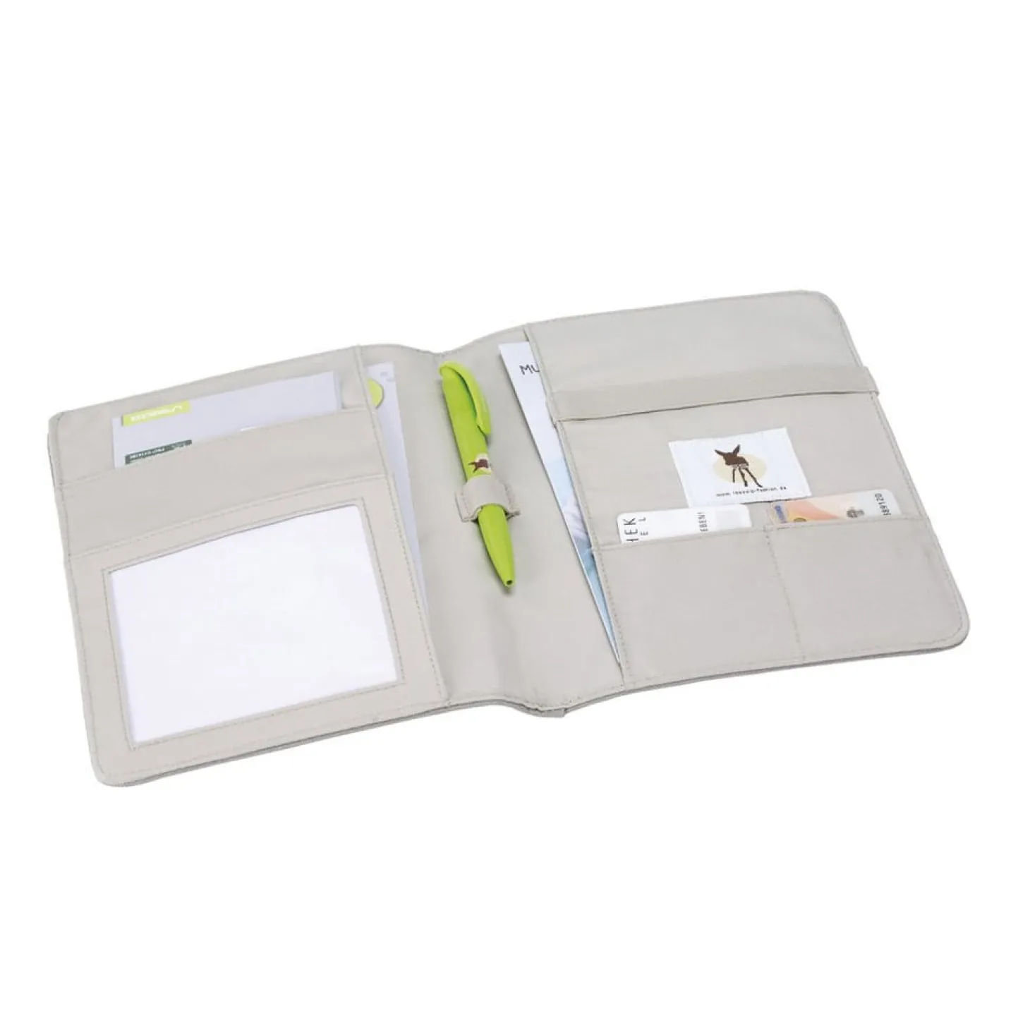 Lässig Housse carnet de santé Blocks Taupe
