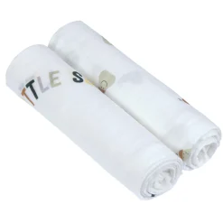 Lässig                    Lange divinement doux 2 pcs Happy Fruits    Poire Blanc            2 pcs ass., 120 x 120 cm
