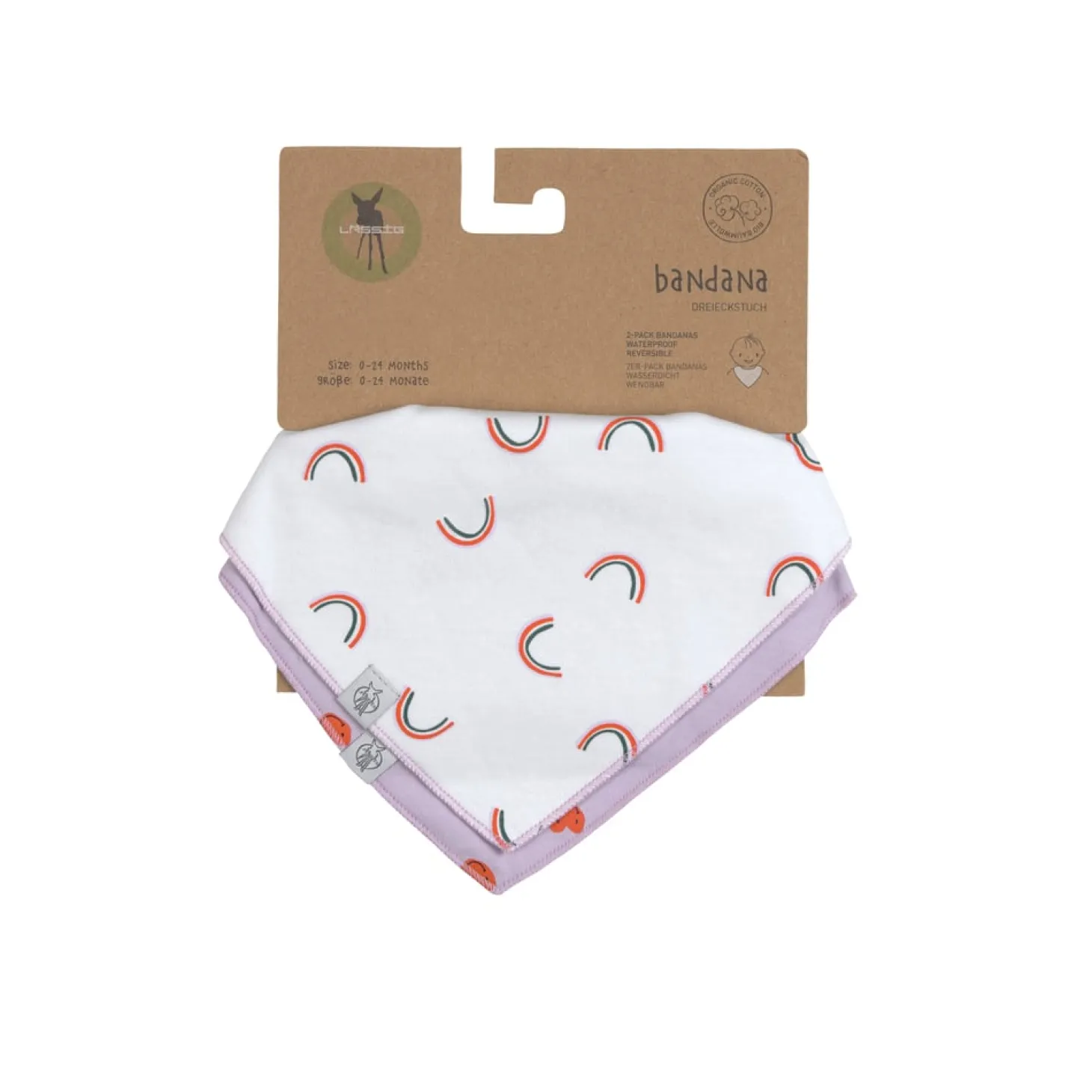 Lässig Lot de 2 bandans avec col bénitier Lavande
