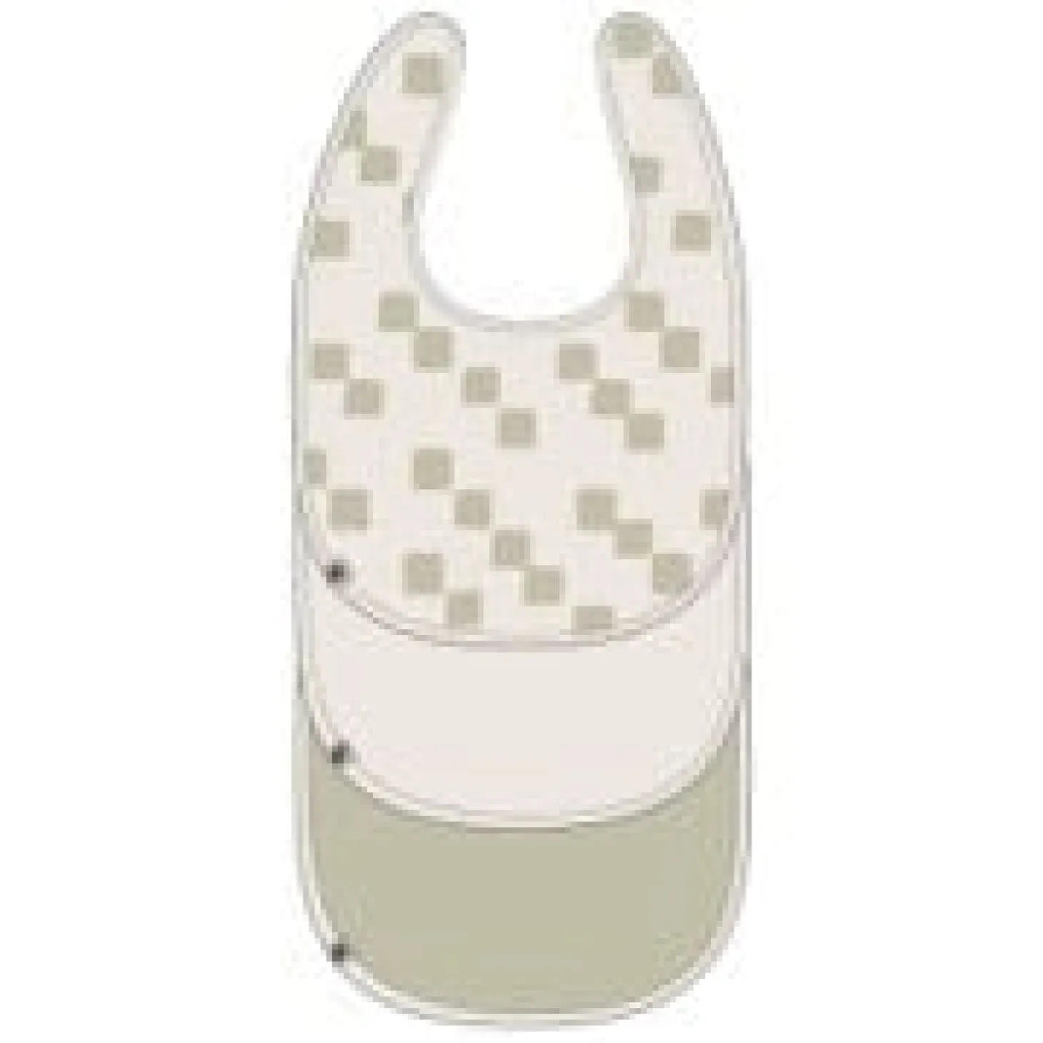 Lässig Lot de 3 bavoirs naissance coton bio Happy Fruits Kaki Clair